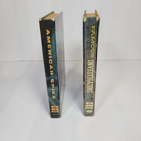 2 Vintage Whitman Books Real Life Stories American Spies Famous/Investigators - Picture 3 of 4
